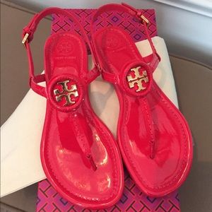 Tory Burch Patent Leather Dillan Sandals